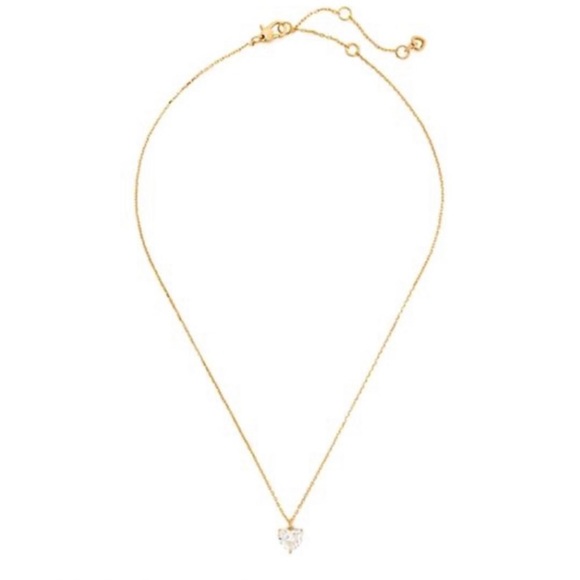 KATE SPADE • My Love April Heart Pendant Gold Necklace - Picture 2 of 6